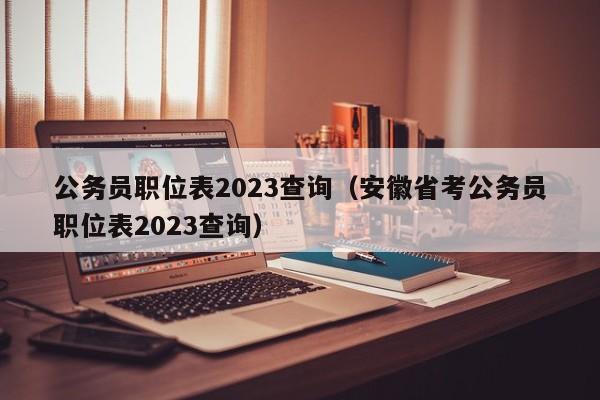 公务员职位表2023查询（安徽省考公务员职位表2023查询）